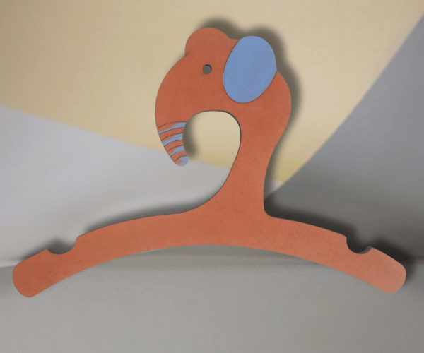 Cabide Elefante Azul - Trompa Gancho 100% MDF