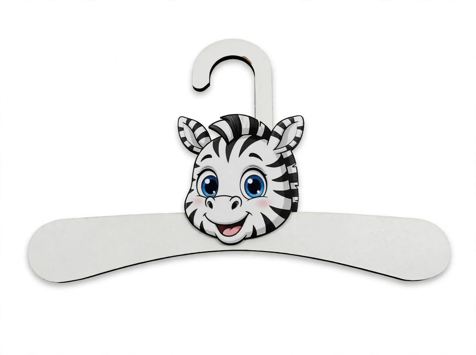 Cabide Zebra Listrada - Preto e Branco Moderno
